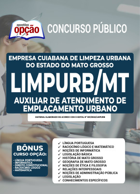 Apostila Limpurb Cuiabá - MT - Auxiliar de Atendimento de Emplacamento Urbano