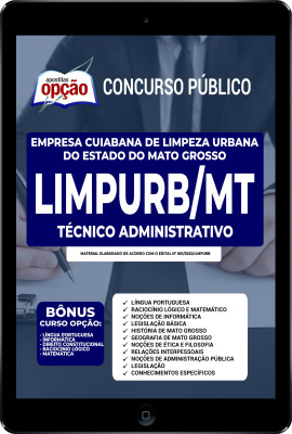 Apostila Limpurb Cuiabá - MT em PDF - Técnico Administrativo