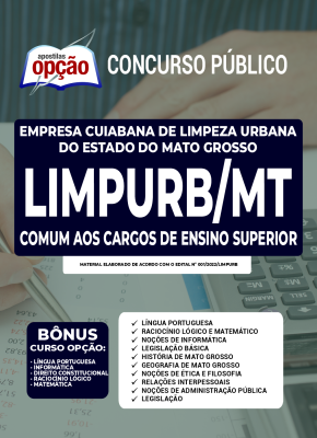 Apostila Limpurb Cuiabá - MT - Comum aos Cargos de Ensino Superior