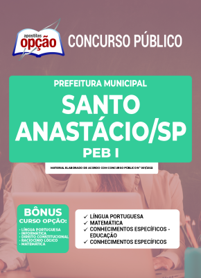 Apostila Prefeitura de Santo Anastácio - SP - PEB I
