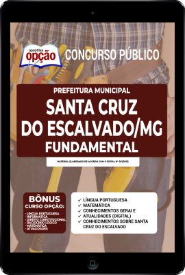 Apostila Prefeitura de Santa Cruz do Escalvado - MG em PDF - Fundamental