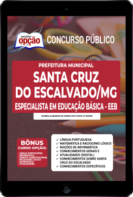 Apostila Prefeitura de Santa Cruz do Escalvado - MG em PDF - Especialista em Educação Básica - EEB