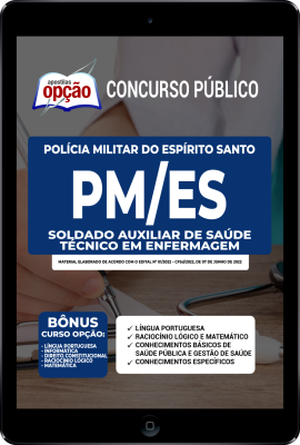 Apostila PM-ES em PDF - Soldado Auxiliar de Saúde - Técnico em Enfermagem