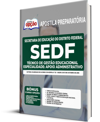 Apostila SEDF - Técnico de Gestão Educacional - Especialidade: Apoio Administrativo
