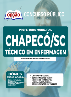 Apostila Prefeitura de Chapecó - SC - Técnico em Enfermagem