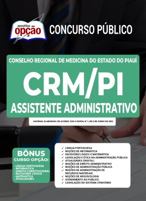 Apostila CRM-PI - Assistente Administrativo
