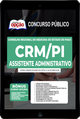 Apostila CRM-PI em PDF - Assistente Administrativo