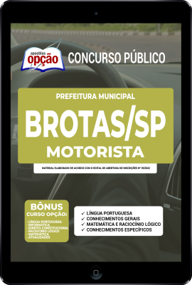 Apostila Prefeitura de Brotas - SP em PDF - Motorista
