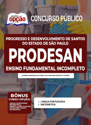 Apostila PRODESAN-SP - Ensino Fundamental Incompleto