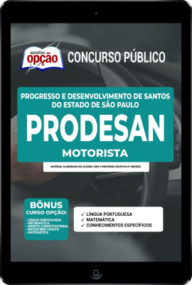 Apostila PRODESAN-SP em PDF - Motorista