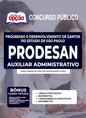 Apostila PRODESAN-SP - Auxiliar Administrativo