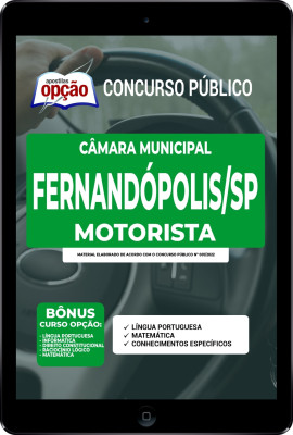 Apostila Câmara de Fernandópolis - SP em PDF - Motorista