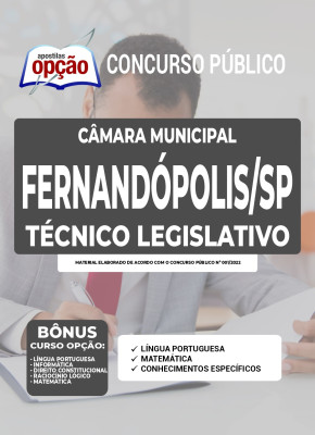 Apostila Câmara de Fernandópolis - SP - Técnico Legislativo