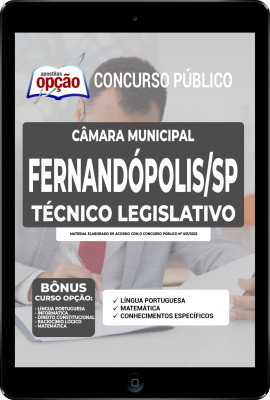 Apostila Câmara de Fernandópolis - SP em PDF - Técnico Legislativo