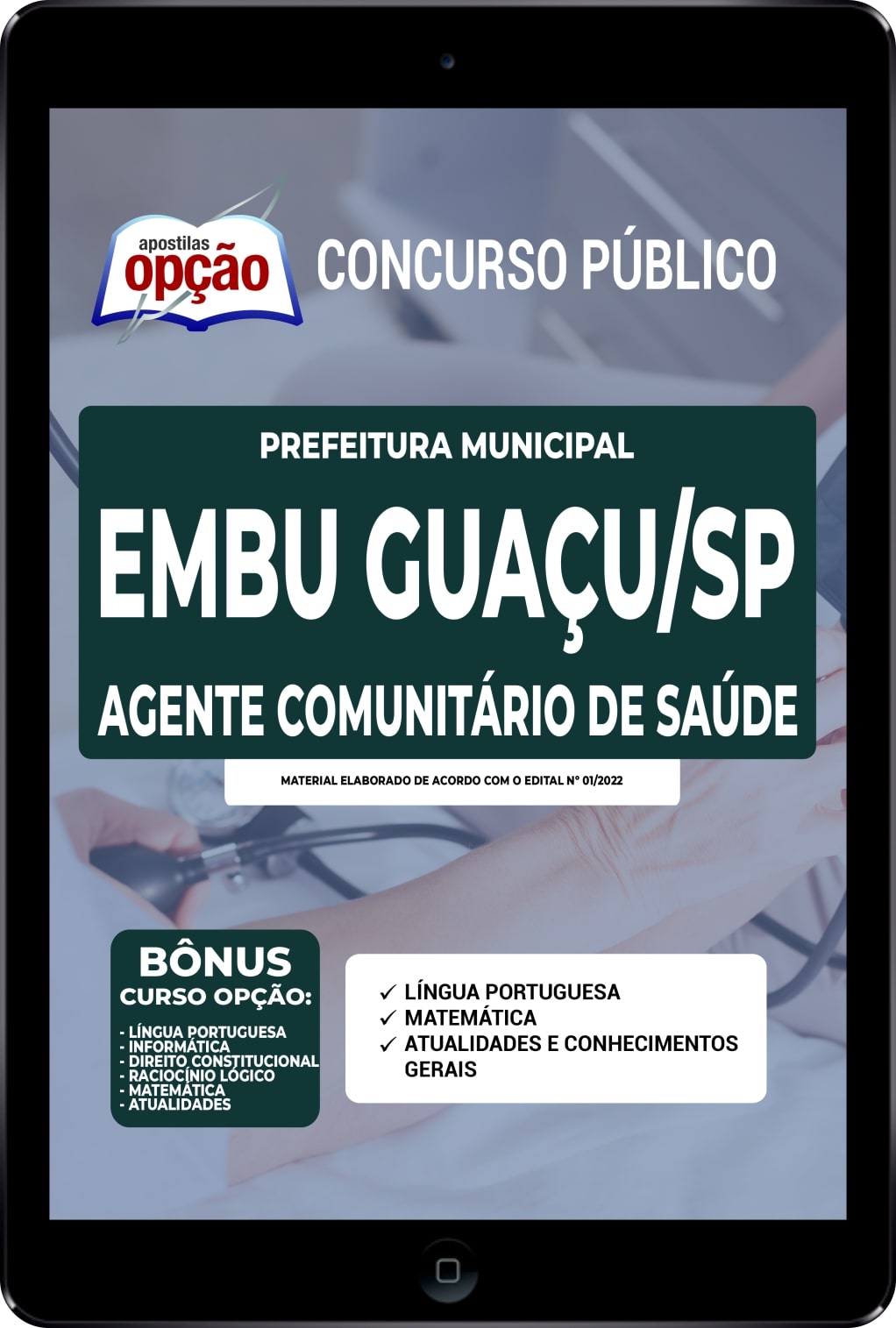 Apostila Prefeitura  Embu Guaçu SP PDF Agente Comunitário de Saúde 2022