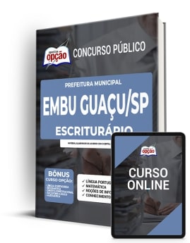 Apostila Prefeitura  Embu Guaçu SP 2022 - Escriturário