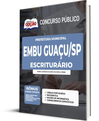 Apostila Prefeitura de Embu Guaçu - SP - Escriturário