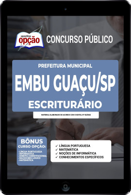 Apostila Prefeitura de Embu Guaçu - SP em PDF - Escriturário