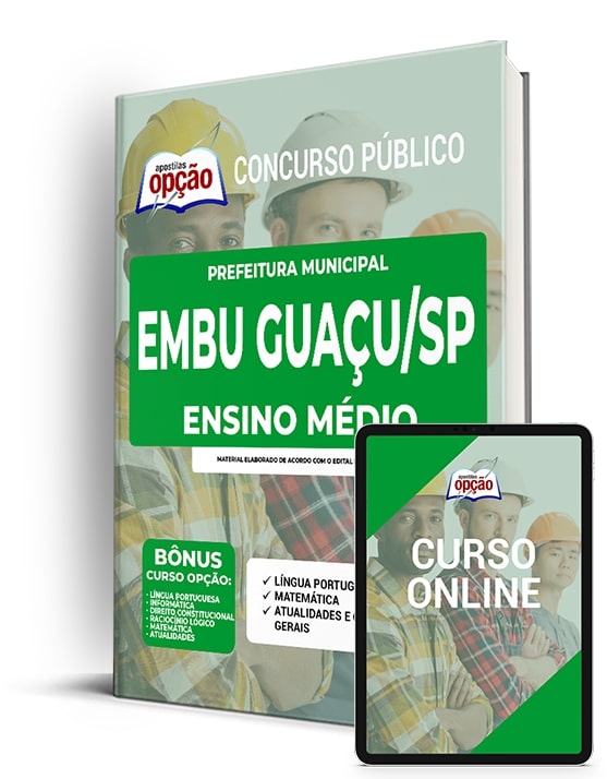 Apostila Prefeitura  Embu Guaçu SP 2022 - Ensino Médio