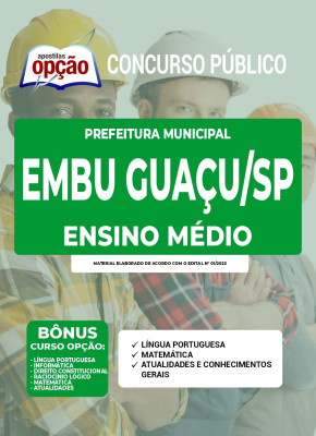 Apostila Prefeitura de Embu Guaçu - SP - Ensino Médio