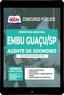 Apostila Prefeitura de Embu Guaçu - SP em PDF - Agente de Zoonoses