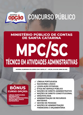 Apostila MPC-SC - Técnico em Atividades Administrativas