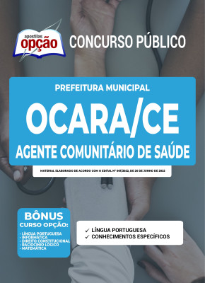 Apostila Prefeitura de Ocara - CE - Agente Comunitário de Saúde