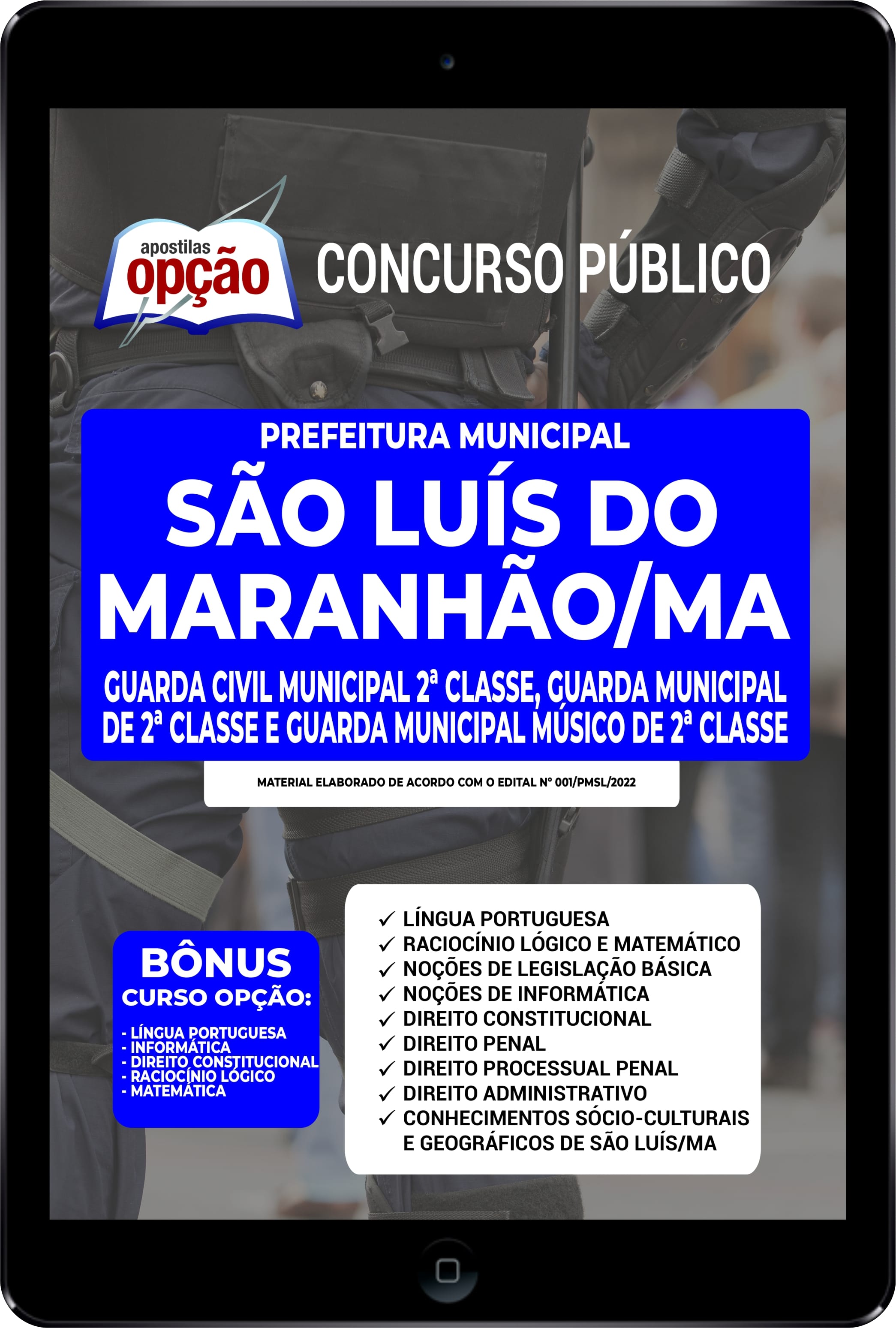 Apostila Prefeitura de São Luís - MA PDF - Guarda Municipal 2022