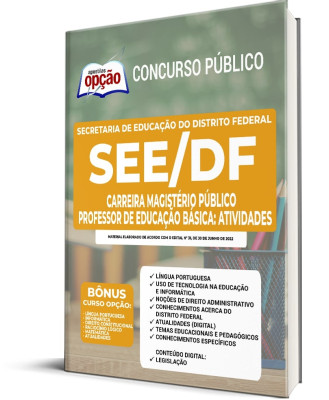 Apostila SEDF - Carreira Magistério Público - Professor de Educação Básica: Atividades