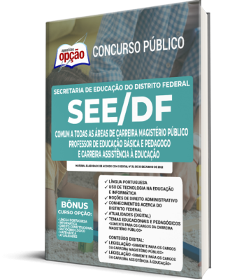 Apostila SEDF - Comum a Todas as Áreas de Carreira Magistério Público - Professor de Educação Básica, Carreira Magistério Público - Pedagogo