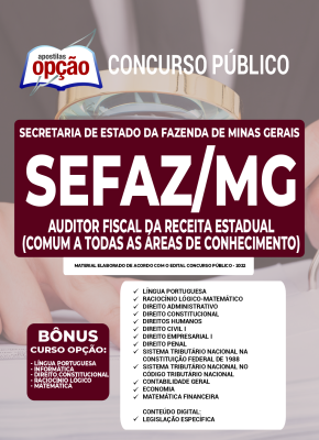 Apostila SEFAZ-MG - Auditor Fiscal da Receita Estadual (Comum a Todas as Áreas de Conhecimento)