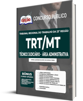 Apostila TRT-MT - Técnico Judiciário - Área Administrativa