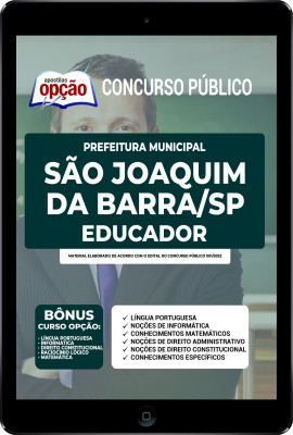 Apostila Prefeitura de São Joaquim da Barra - SP em PDF - Educador