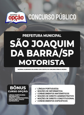 Apostila Prefeitura de São Joaquim da Barra - SP - Motorista