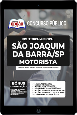 Apostila Prefeitura de São Joaquim da Barra - SP em PDF - Motorista