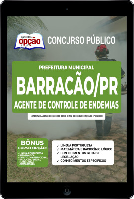 Apostila Prefeitura de Barracão - PR em PDF - Agente de Controle de Endemias