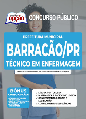 Apostila Prefeitura de Barracão - PR - Técnico em Enfermagem