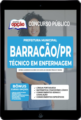 Apostila Prefeitura de Barracão - PR em PDF - Técnico em Enfermagem