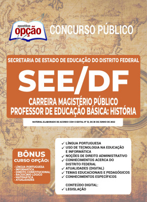 Apostila SEE-DF - Carreira Magistério Público - Professor de Educação Básica: História