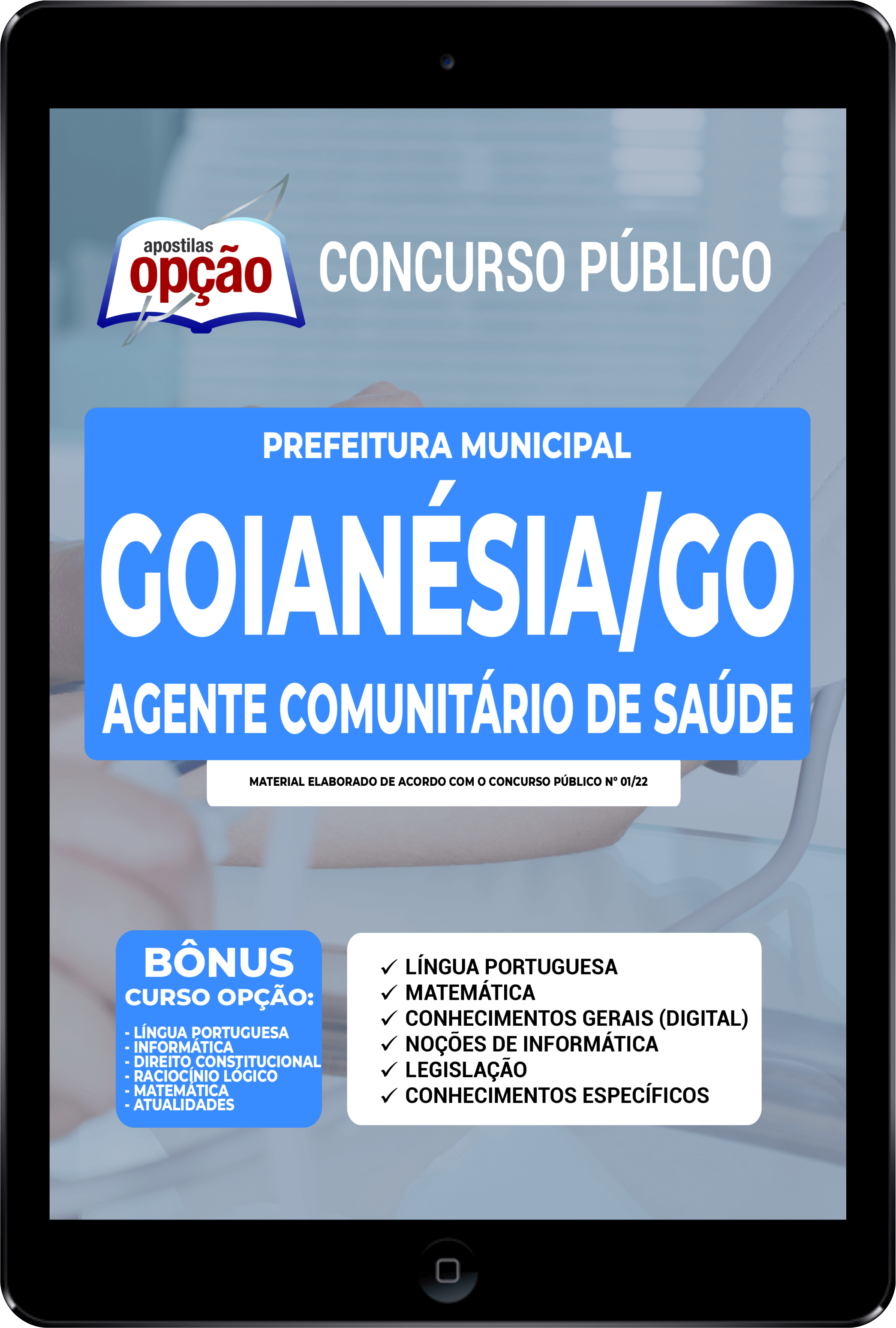 Apostila Prefeitura de Goianésia GO PDF 2022 Agente Comunitário de Saúde