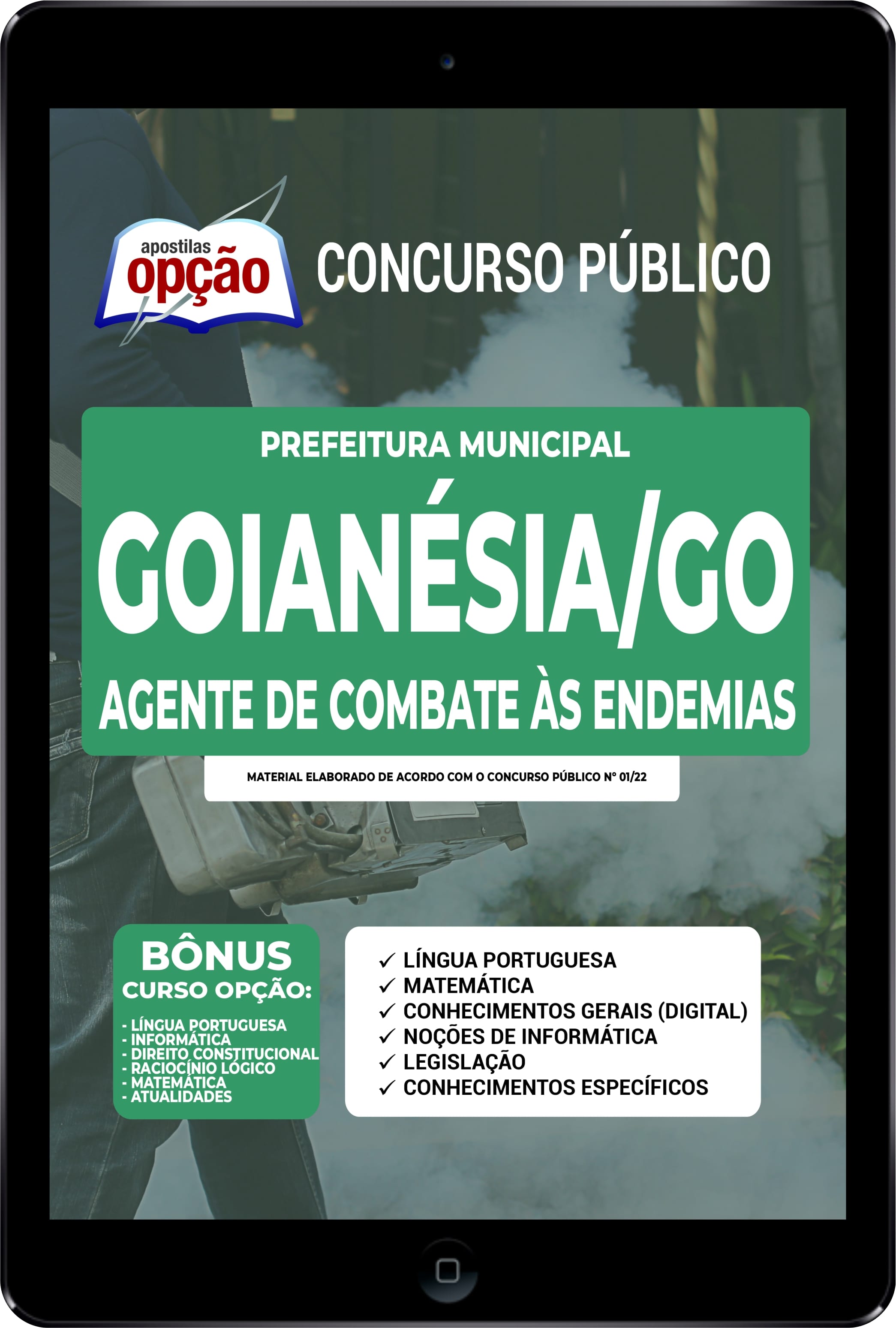 Apostila Prefeitura de Goianésia GO PDF Agente de Combate às Endemias 2022