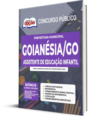Apostila Prefeitura de Goianésia - GO - Assistente de Educação Infantil