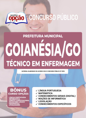 Apostila Prefeitura de Goianésia - GO - Técnico em Enfermagem