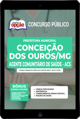 Apostila Prefeitura de Conceição dos Ouros - MG em PDF - Agente Comunitário de Saúde - ACS