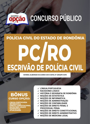 Apostila PC-RO - Escrivão de Polícia Civil