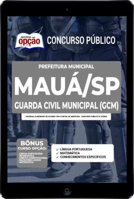 Apostila Prefeitura de Mauá - SP em PDF - Guarda Civil Municipal (GCM)