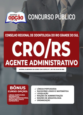 Apostila CRO-RS - Agente Administrativo