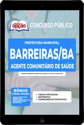 Apostila Prefeitura de Barreiras - BA em PDF - Agente Comunitário de Saúde