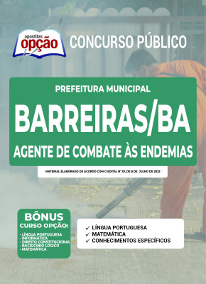 Apostila Prefeitura de Barreiras - BA - Agente de Combate às Endemias