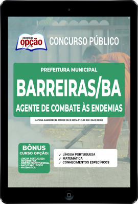 Apostila Prefeitura de Barreiras - BA em PDF - Agente de Combate às Endemias